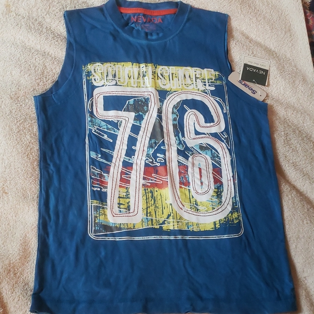 Nevada Blue Graphic Tank Top